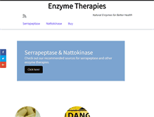 Tablet Screenshot of enzymetherapies.com
